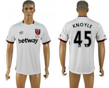 West Ham United #45 Knoyle Away Soccer Club Jersey