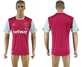 West Ham United Blank Home Soccer Club Jersey