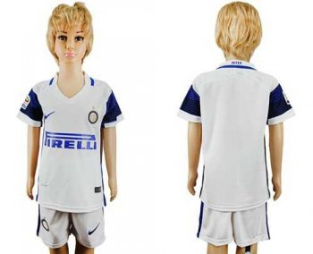 Inter Milan Blank Away Kid Soccer Club Jersey