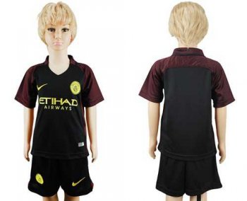 Manchester City Blank Away Kid Soccer Club Jersey