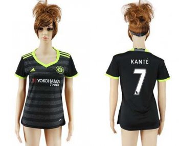 Women's Chelsea #7 Kante Away Soccer Club Jersey