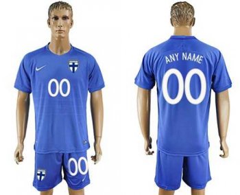 Finland Personalized Away Soccer Country Jersey