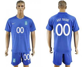 Greece Personalized Away Soccer Country Jersey