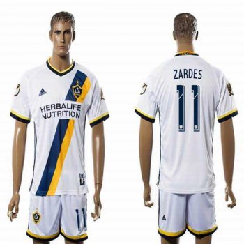 Los Angeles Galaxy #11 ZARDES White Home Soccer Club Jersey