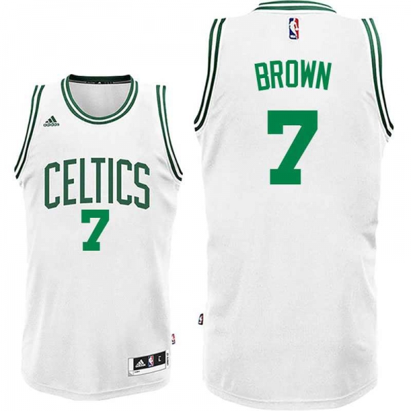 Boston Celtics #7 Jaylen Brown White Home Swingman Jersey