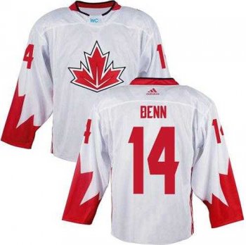 Team CA. #14 Jamie Benn White 2016 World Cup Stitched NHL Jersey