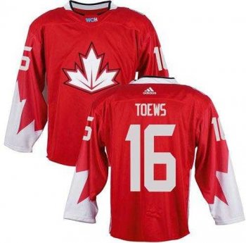 Team CA. #16 Jonathan Toews Red 2016 World Cup Stitched NHL Jersey