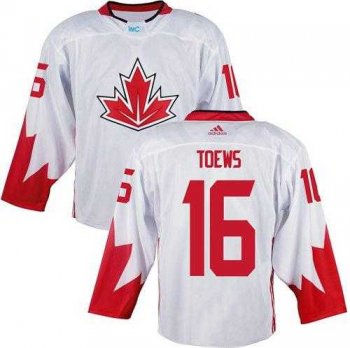 Team CA. #16 Jonathan Toews White 2016 World Cup Stitched NHL Jersey