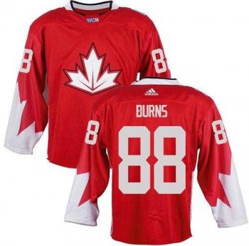 Team CA. #88 Brent Burns Red 2016 World Cup Stitched NHL Jersey