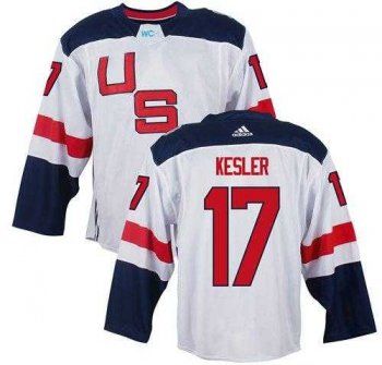 Team USA #17 Ryan Kesler White 2016 World Cup Stitched NHL Jersey