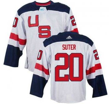 Team USA #20 Ryan Suter White 2016 World Cup Stitched NHL Jersey