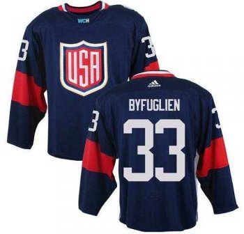 Team USA #33 Dustin Byfuglien Navy Blue 2016 World Cup Stitched NHL Jersey