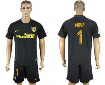 Atletico Madrid #1 Moya Away Soccer Club Jersey