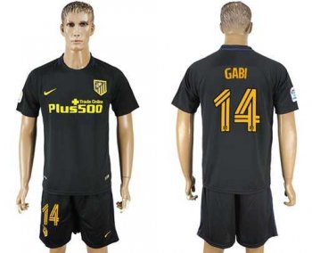 Atletico Madrid #14 Gabi Away Soccer Club Jersey