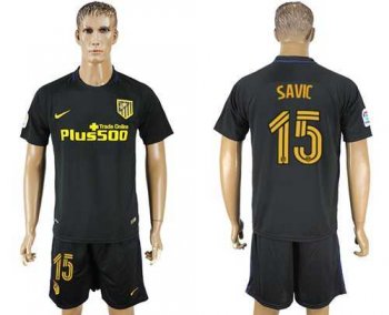 Atletico Madrid #15 Savic Away Soccer Club Jersey