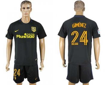 Atletico Madrid #24 Gimenez Away Soccer Club Jersey