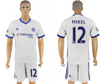 Chelsea #12 Mikel White Soccer Club Jersey