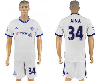 Chelsea #34 Aina White Soccer Club Jersey