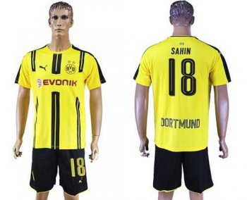 Dortmund #18 Sahin Home Soccer Club Jersey