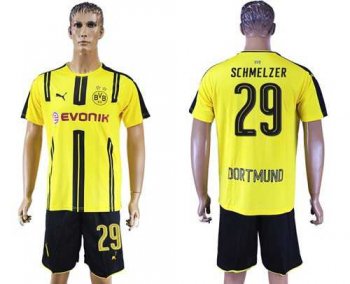 Dortmund #29 Schmelzer Home Soccer Club Jersey