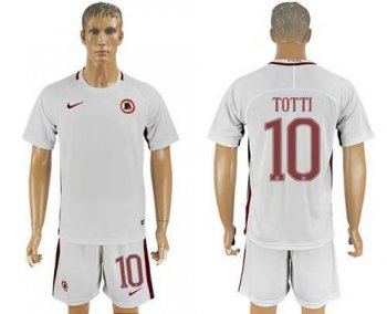 Roma #10 Totti Away Soccer Club Jersey