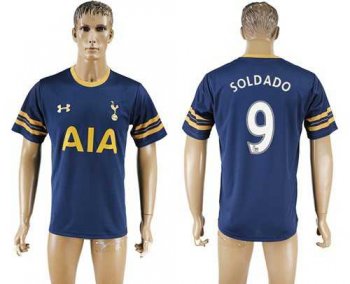 Tottenham Hotspur #9 Soldado Away Soccer Club Jersey