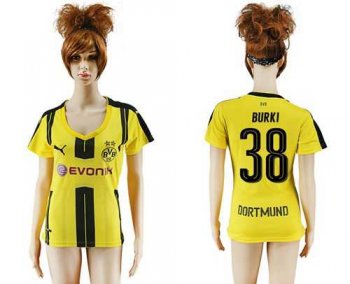 Women's Dortmund #38 Burki Home Soccer Club Jersey