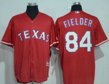 Texas Rangers #84 Prince Fielder Red New Cool Base Stitched Baseball Jersey