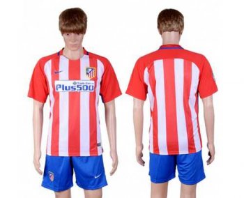 Atletico Madrid Blank Home Soccer Club Jersey