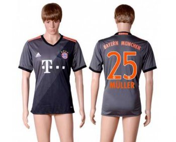 Bayern Munchen #25 Muller Away Soccer Club Jersey