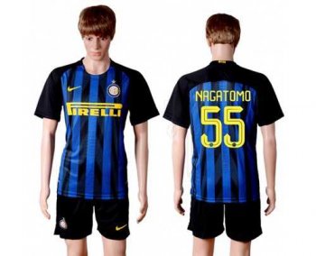 Inter Milan #55 Nagatomo Home Soccer Club Jersey