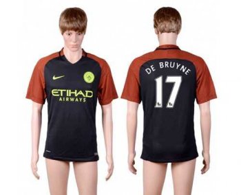 Manchester City #17 De Bruyne Away Soccer Club Jersey