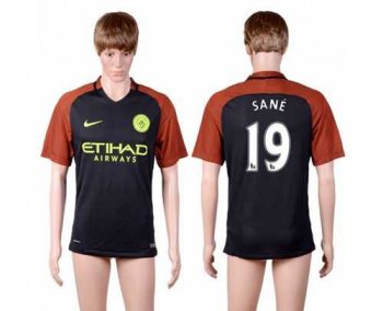 Manchester City #19 Sane Away Soccer Club Jersey