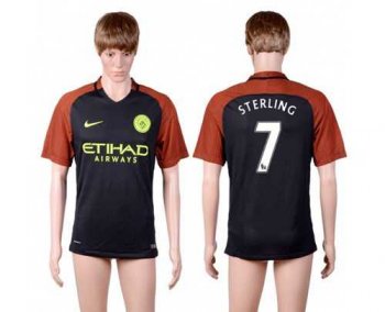 Manchester City #7 Sterling Away Soccer Club Jersey