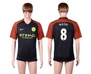 Manchester City #8 Nasri Away Soccer Club Jersey