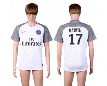 Paris Saint-Germain #17 Maxwell Away Soccer Club Jersey