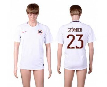 Roma #23 Gyomber Away Soccer Club Jersey