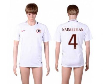 Roma #4 Nainggolan Away Soccer Club Jersey