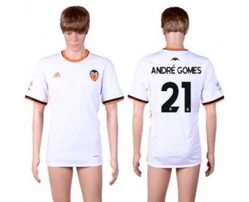 Valencia #21 Andre Gomes Home Soccer Club Jersey