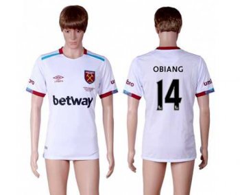 West Ham United #14 Obiang Away Soccer Club Jersey