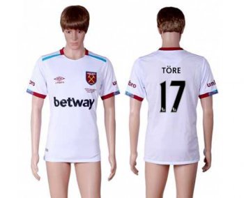 West Ham United #17 Tore Away Soccer Club Jersey