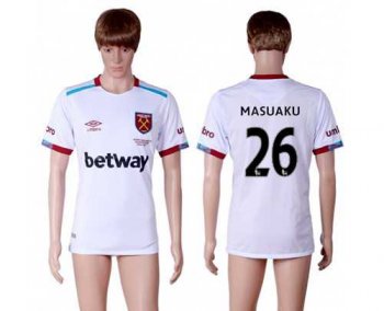 West Ham United #26 Masuaku Away Soccer Club Jersey