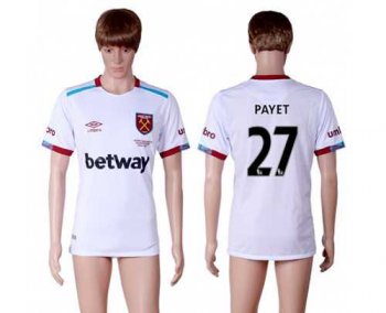 West Ham United #27 Payet Away Soccer Club Jersey