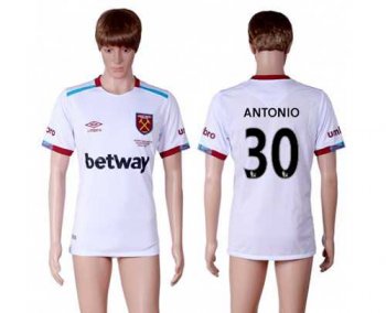 West Ham United #30 Antonio Away Soccer Club Jersey