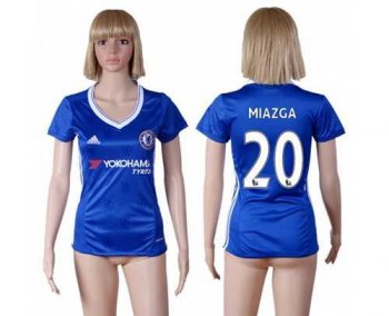 Women's Chelsea #20 Miazga Home Soccer Club Jersey