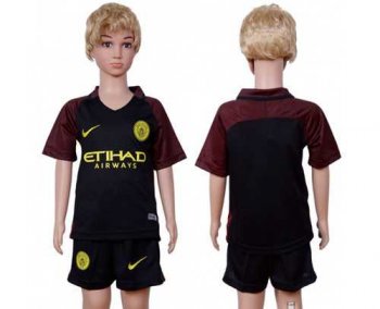 Manchester City Blank Away Kid Soccer Club Jersey