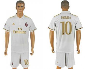 AC Milan #10 Honda Away Soccer Club Jersey