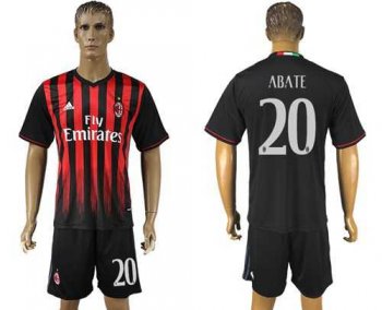 AC Milan #20 Abate Home Soccer Club Jersey