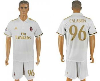 AC Milan #96 Calabria Away Soccer Club Jersey