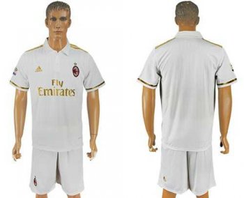 AC Milan Blank Away Soccer Club Jersey